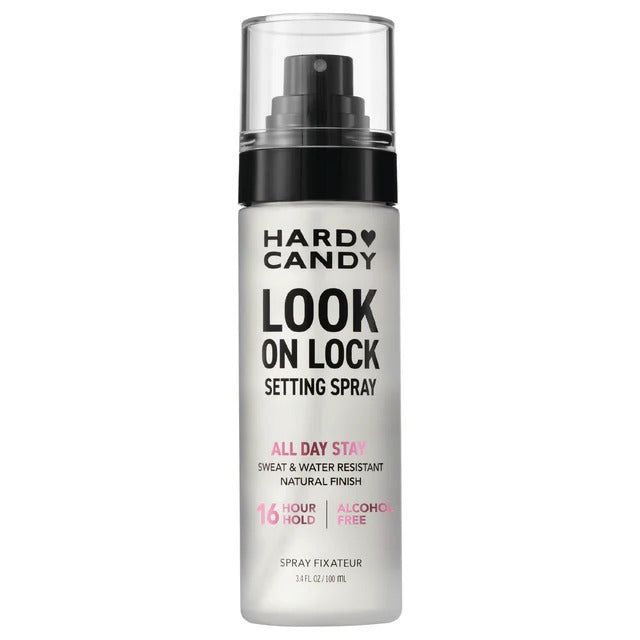 Hard candy Look on Lock setting spray    