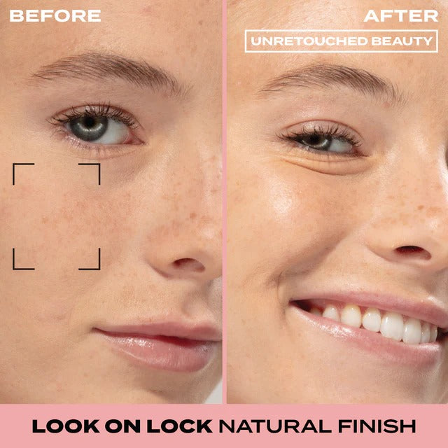 Hard candy Look on Lock setting spray    