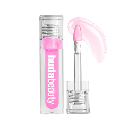 Huda Beauty Faux Filler Jelly Oil   Juicy Goji – Sheer Electric Pink 