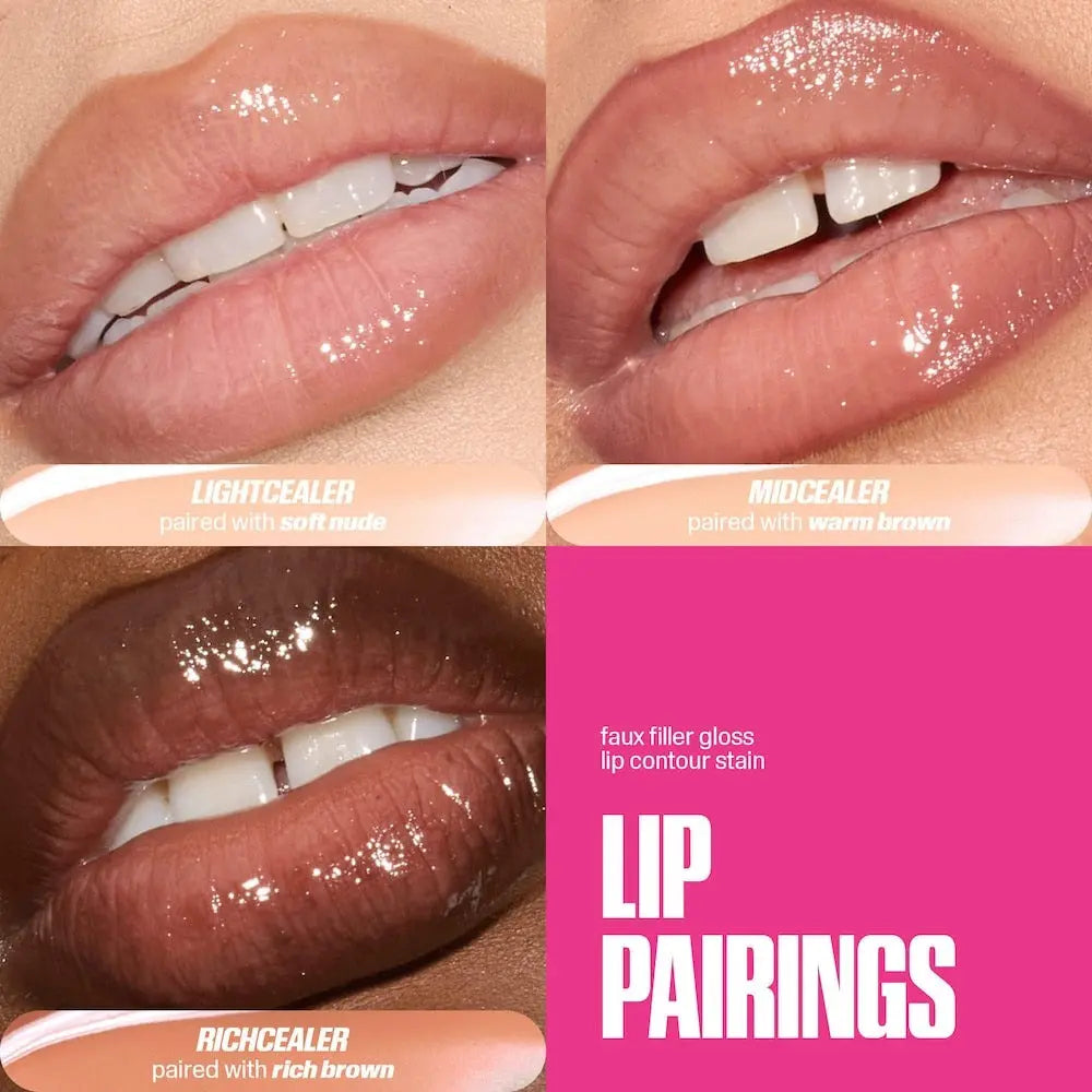 Huda Beauty Faux Filler Shiny Non-Sticky Lip Gloss    