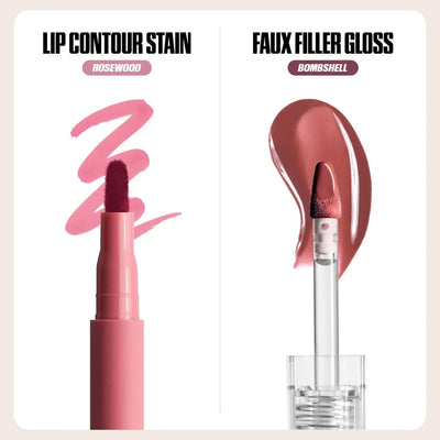 HUDA BEAUTY - Make Out Sesh Lip Stain and Lip Gloss Duos    