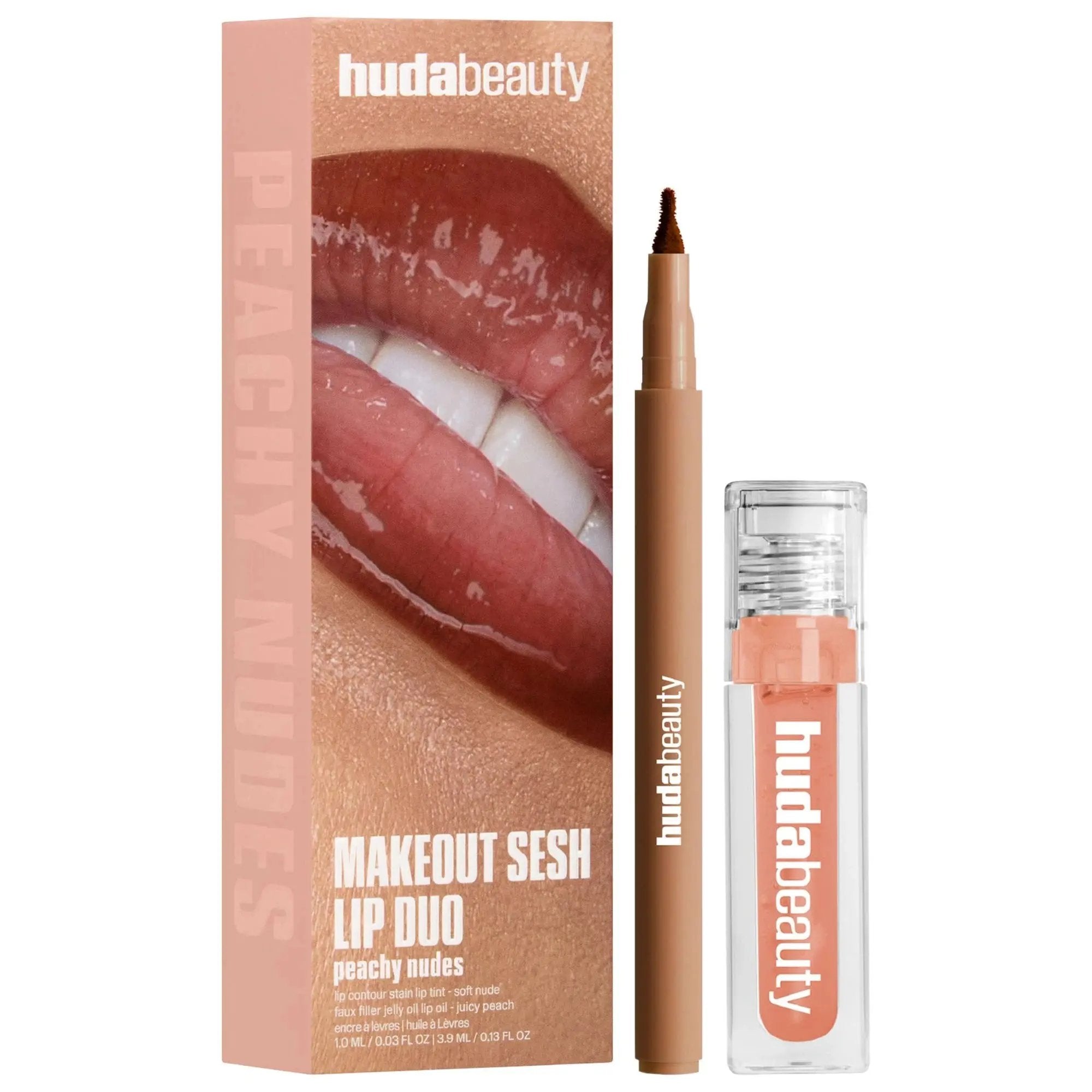 HUDA BEAUTY - Make Out Sesh Lip Stain and Lip Gloss Duos    