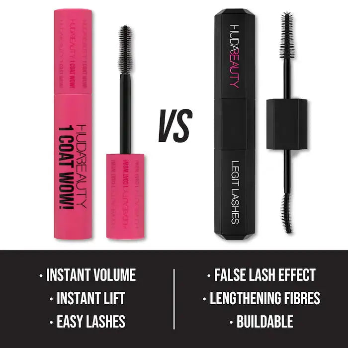 Huda beauty 1 Coat WOW! Extra Volumizing and Lifting mascara    