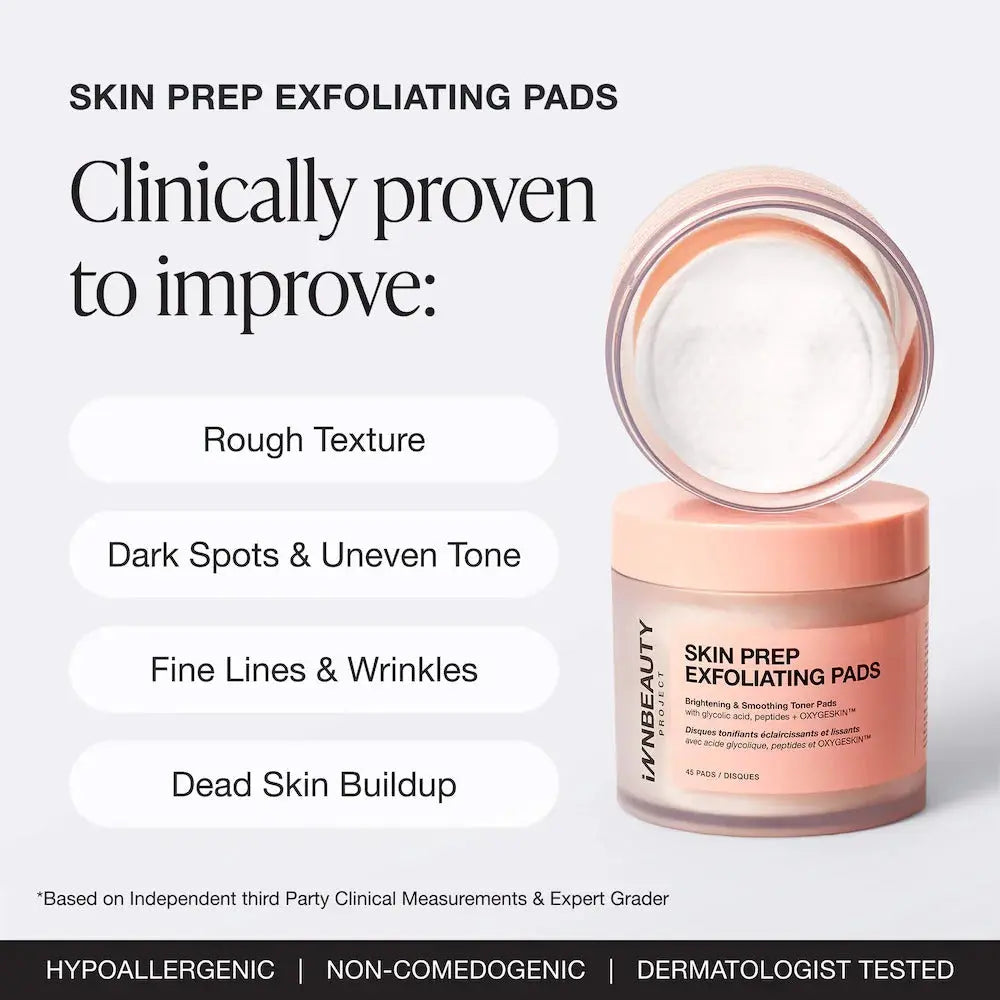 INNBEAUTY PROJECT  Skin Prep Brightening & Exfoliating Toner Pads    