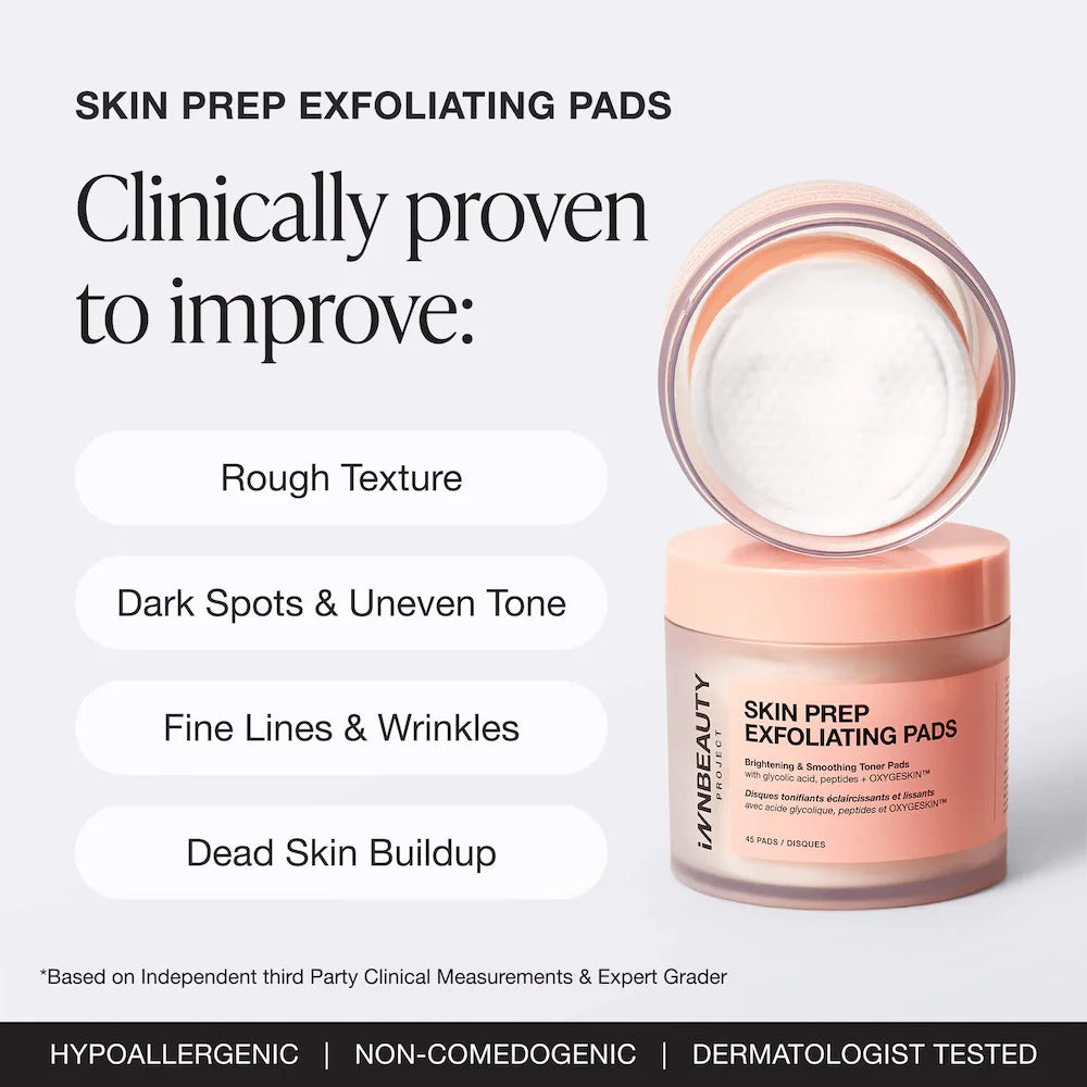 INNBEAUTY PROJECT  Skin Prep Brightening & Exfoliating Toner Pads    