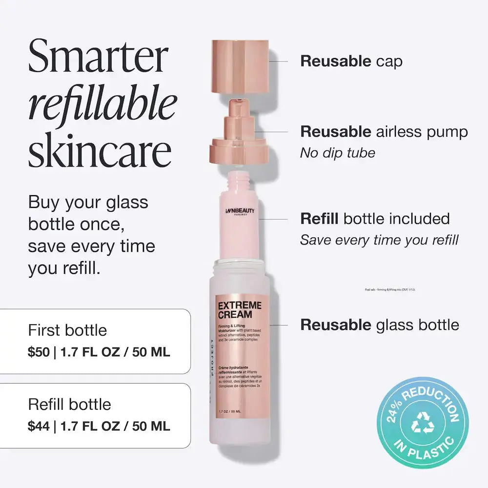 Innbeauty Project Extreme Cream Anti-Aging, Firming, & Lifting Refillable Moisturizer    
