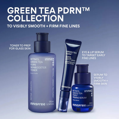 Innisfree  Green Tea PDRN Smoothing Eye & Lip Serum for Fine Lines + Wrinkles    