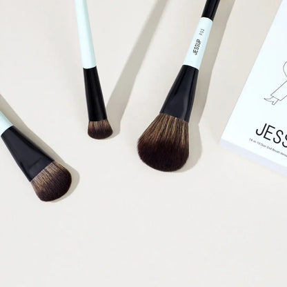 Jessup Makeup Brushes+Sponges with Gift Box    