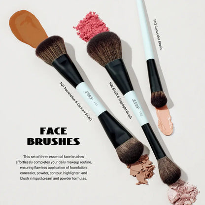 Jessup Makeup Brushes+Sponges with Gift Box    