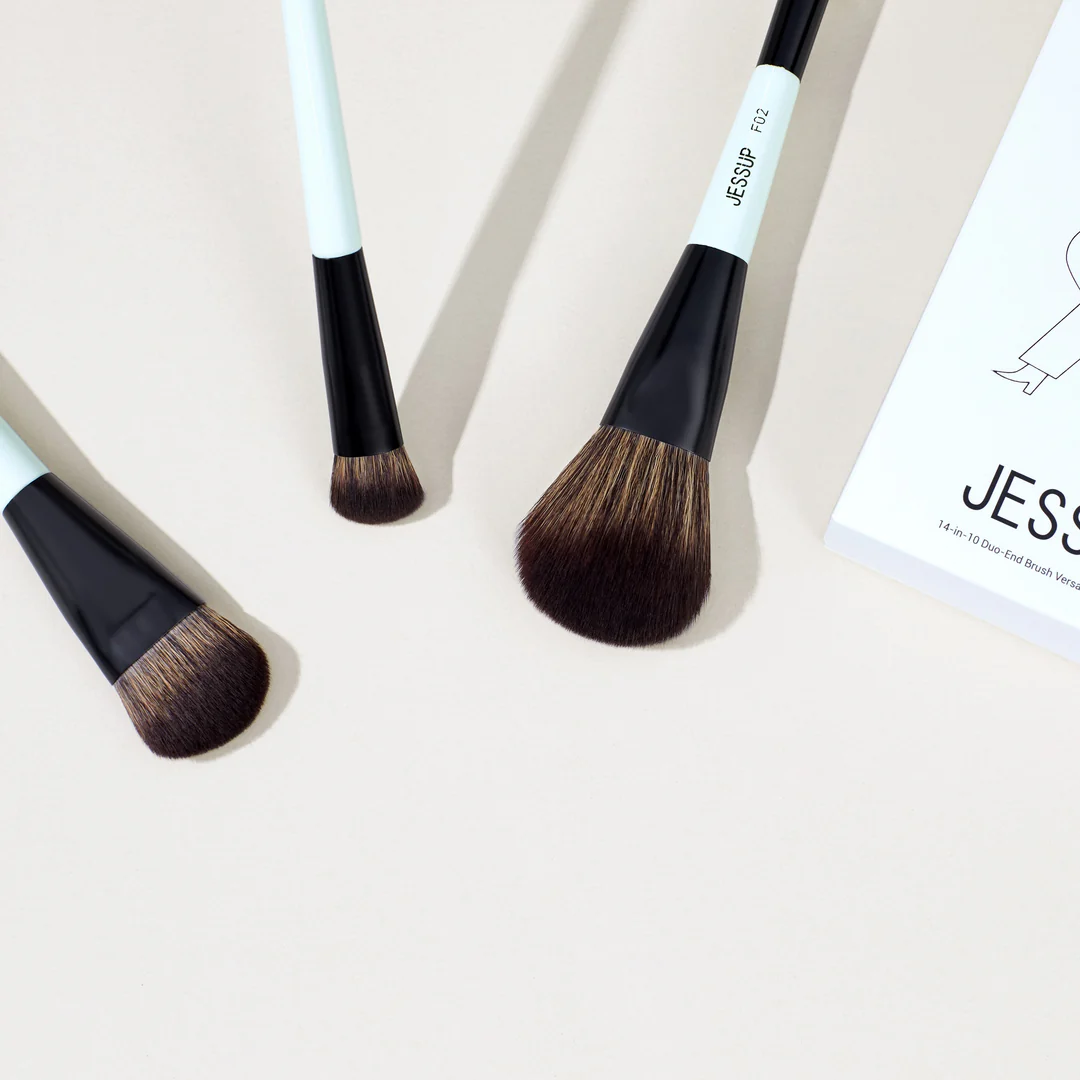 Jessup Makeup Brushes+Sponges with Gift Box