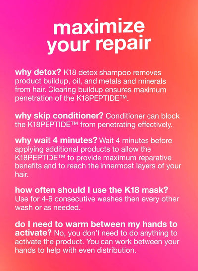 K18 full-size leave-in molecular repair hair mask    