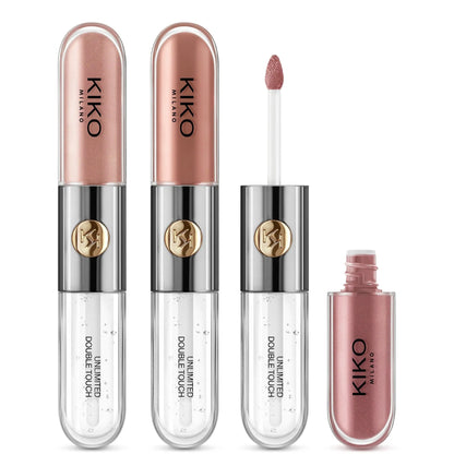 KIKO Milano Unlimited Double Touch Lip Set 18ml - Nude Attitude (Worth £38.97)    