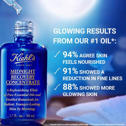 Kiehl's Midnight Recovery Concentrate Moisturizing Face Oil Serum    