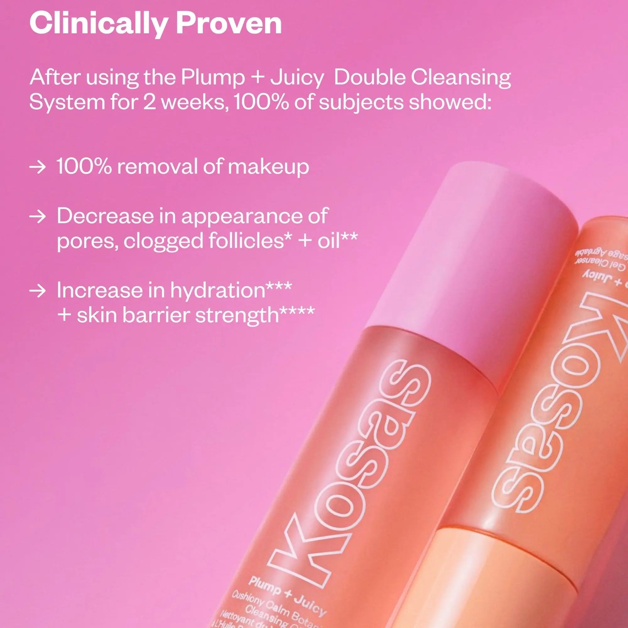KOSAS Plump + Juicy Double Cleansing System    