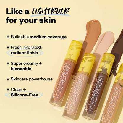 Kosas  Revealer Super Creamy + Brightening Concealer with Caffeine and Hyaluronic Acid    