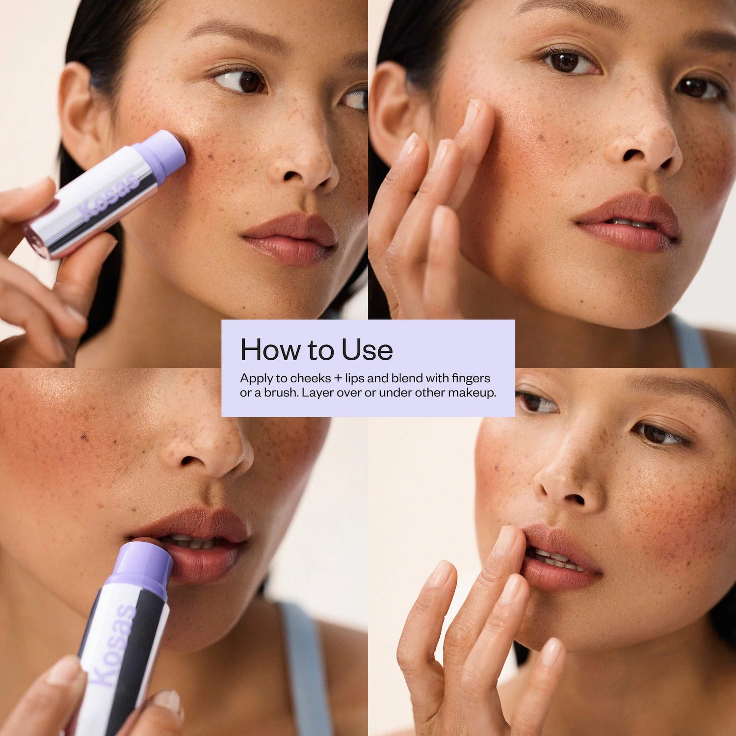 Kosas Impressionist Multistick Cream Blush Stick + Lip Color    