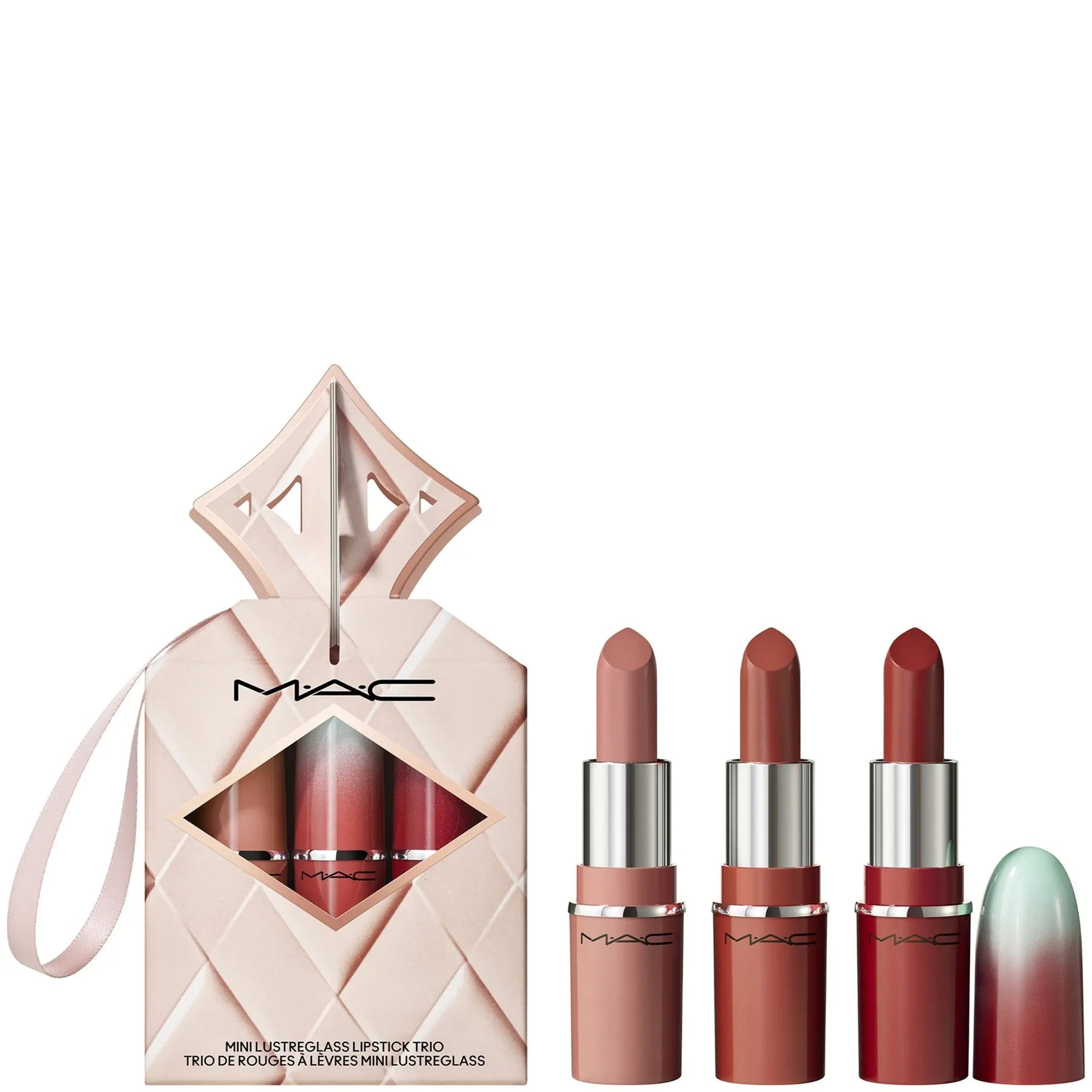 MAC Wildest Gleams Mini Lustreglass Lip Trio Classics (Worth £48)    