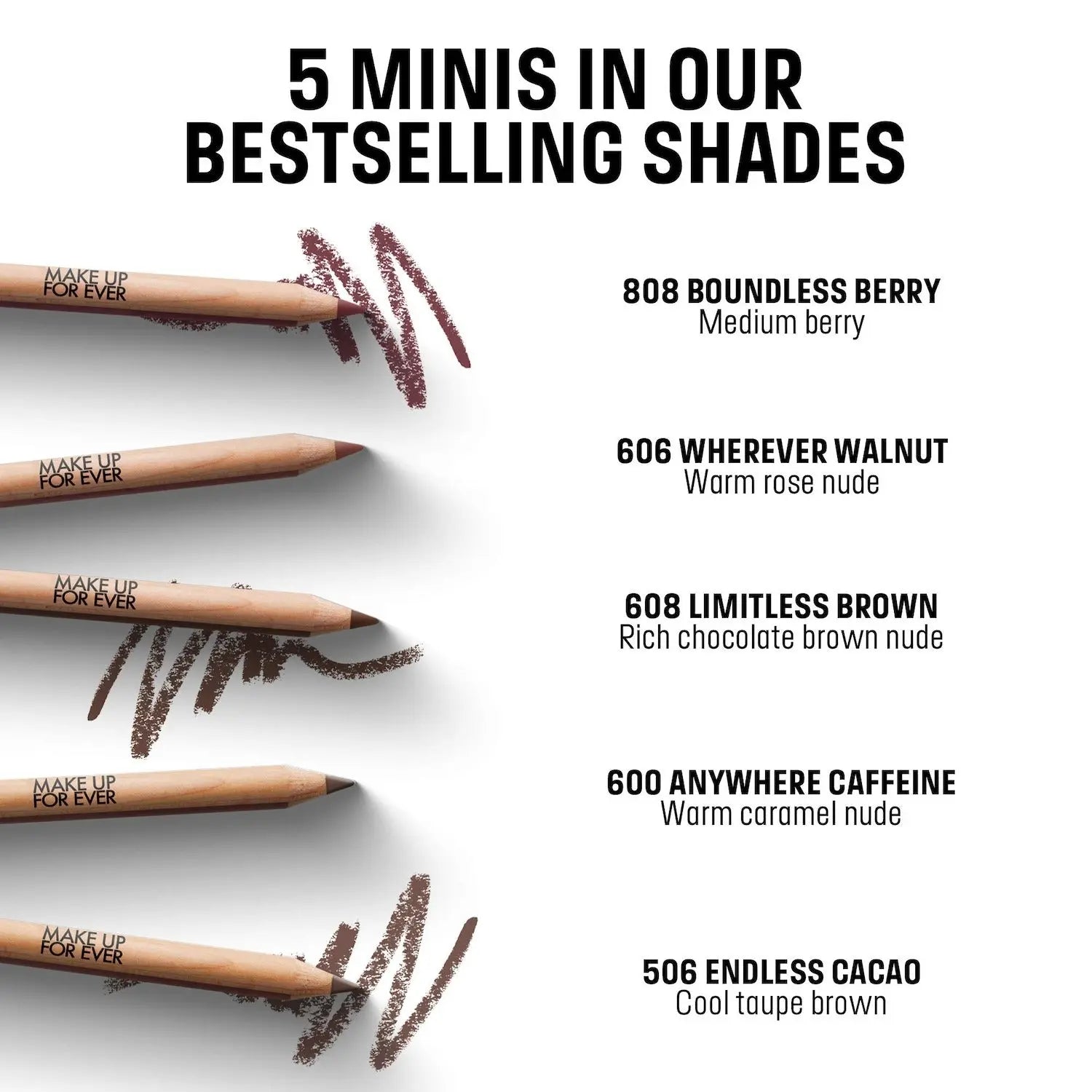 MAKE UP FOR EVER  Mini Artist Color Lip Pencils Set    