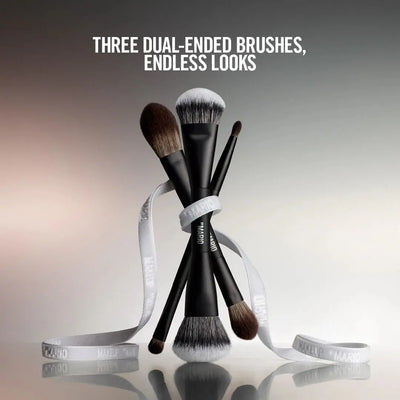 MAKEUP BY MARIO  Mario's Face and Eye Trio Cosmetic Brush Set    