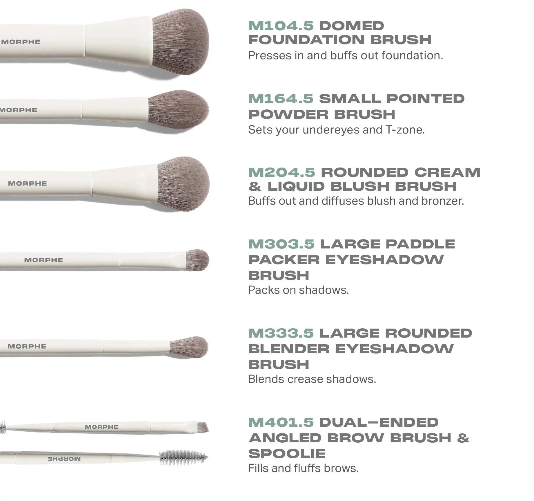 MORPHE 6 Piece Travel Brush Set    