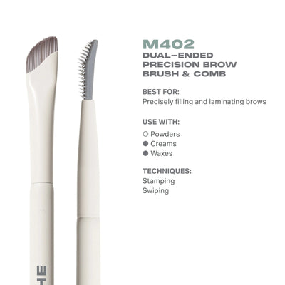 MORPHE Dual-Ended Precision Brow Brush & Comb M402    