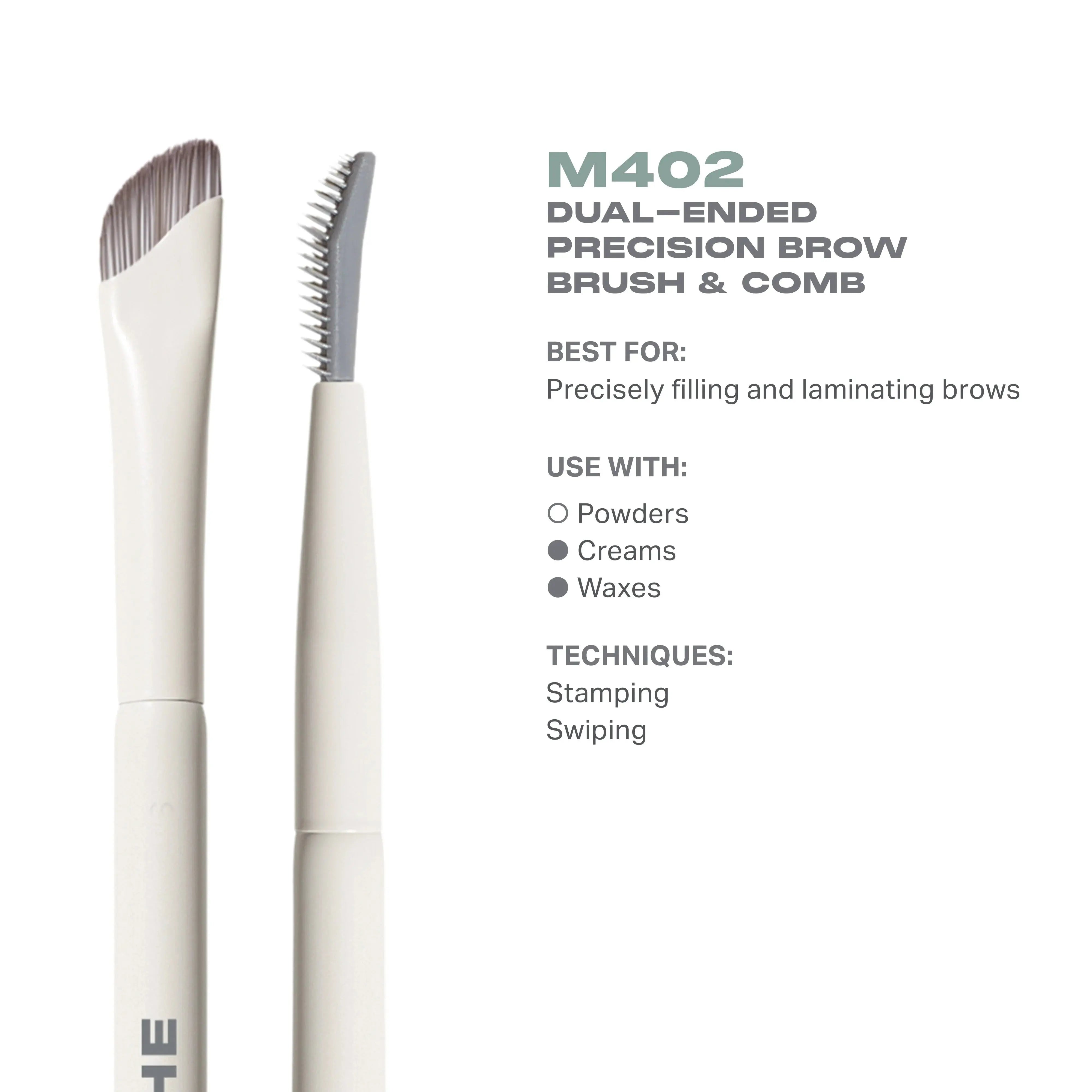 MORPHE Dual-Ended Precision Brow Brush & Comb M402    