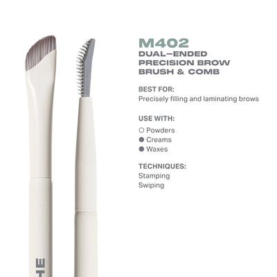 MORPHE Dual-Ended Precision Brow Brush & Comb M402    