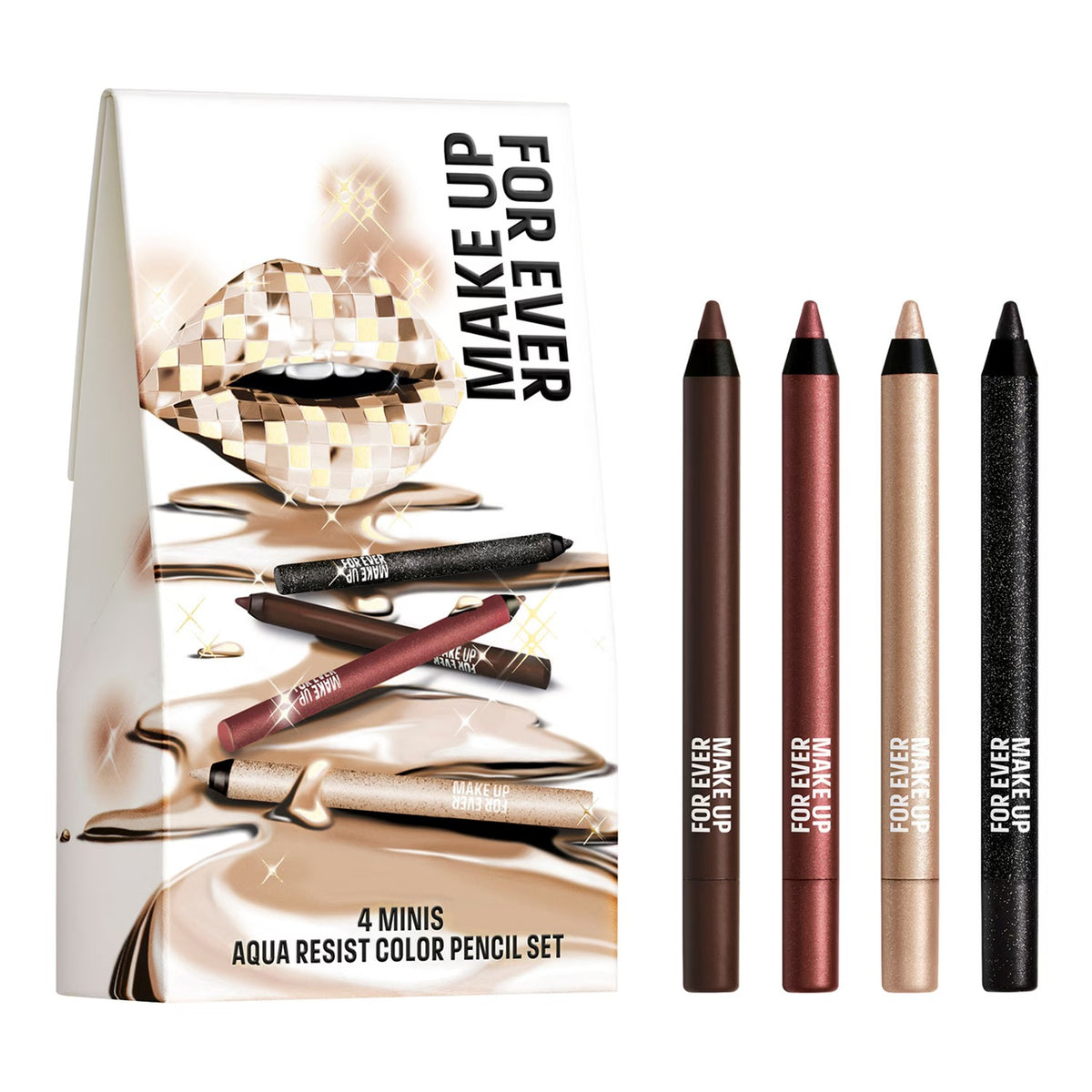 Makeup For ever Aqua Resist Color Pencil Set 4pcs    