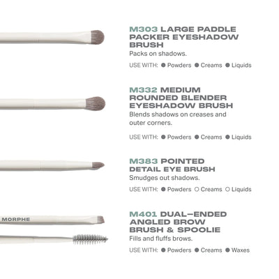 Morphe Best Of Blends 8-Piece Face & Eye Brush Set (Worth £82)    