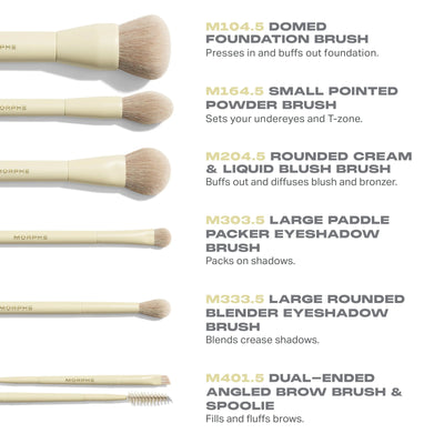 Morphe Buttery Blends 6-Piece Travel Brush Set    