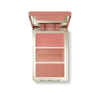 Morphe Cheek Thrills Multi-Finish Face Trio   After Party nude rose 