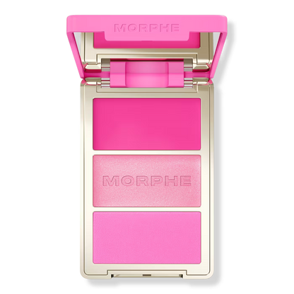 Morphe Cheek Thrills Multi-Finish Face Trio   Après-Ski cool pink 