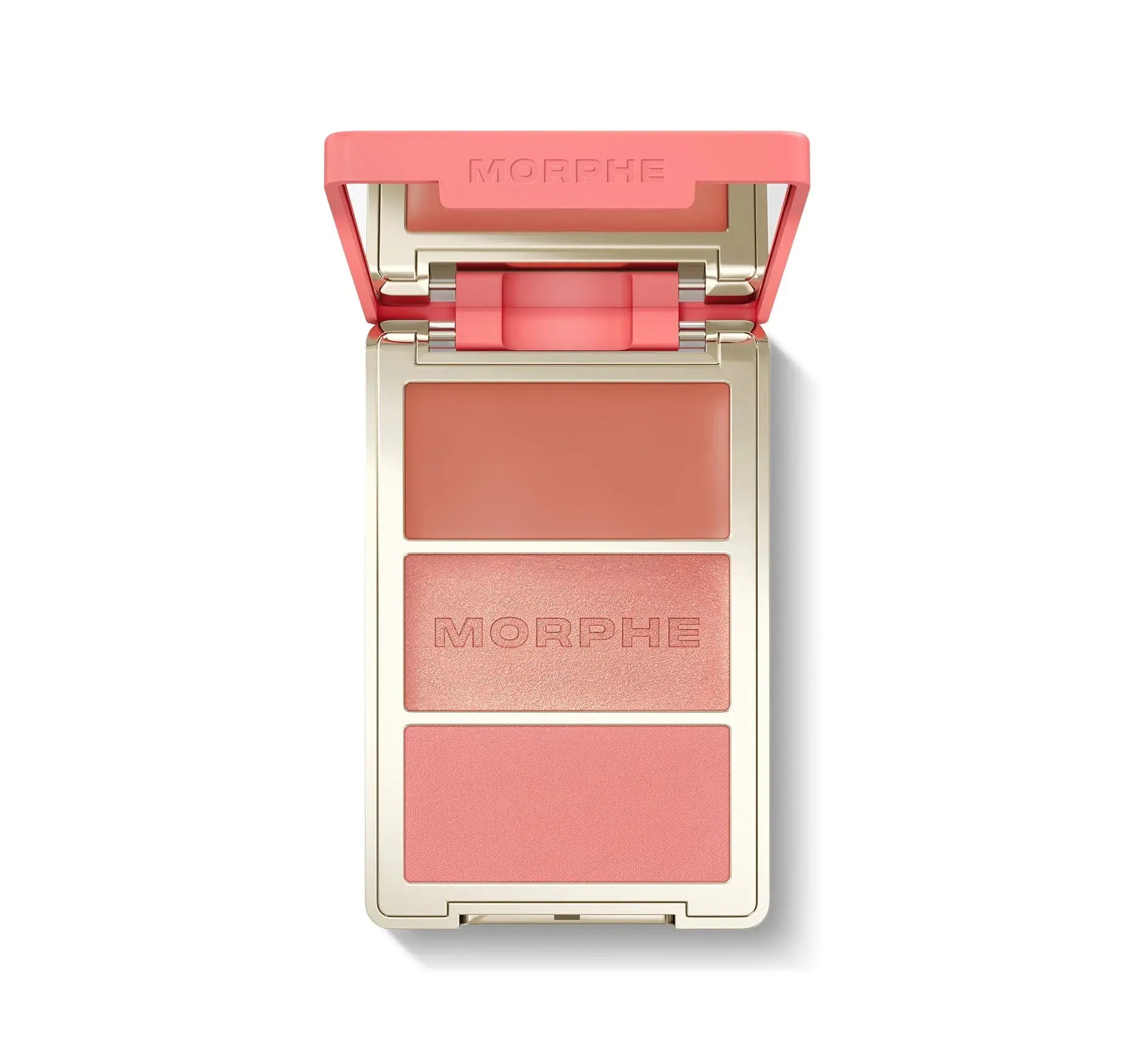 Morphe Cheek Thrills Multi-Finish Face Trio   Beach Bonfire coral peach 