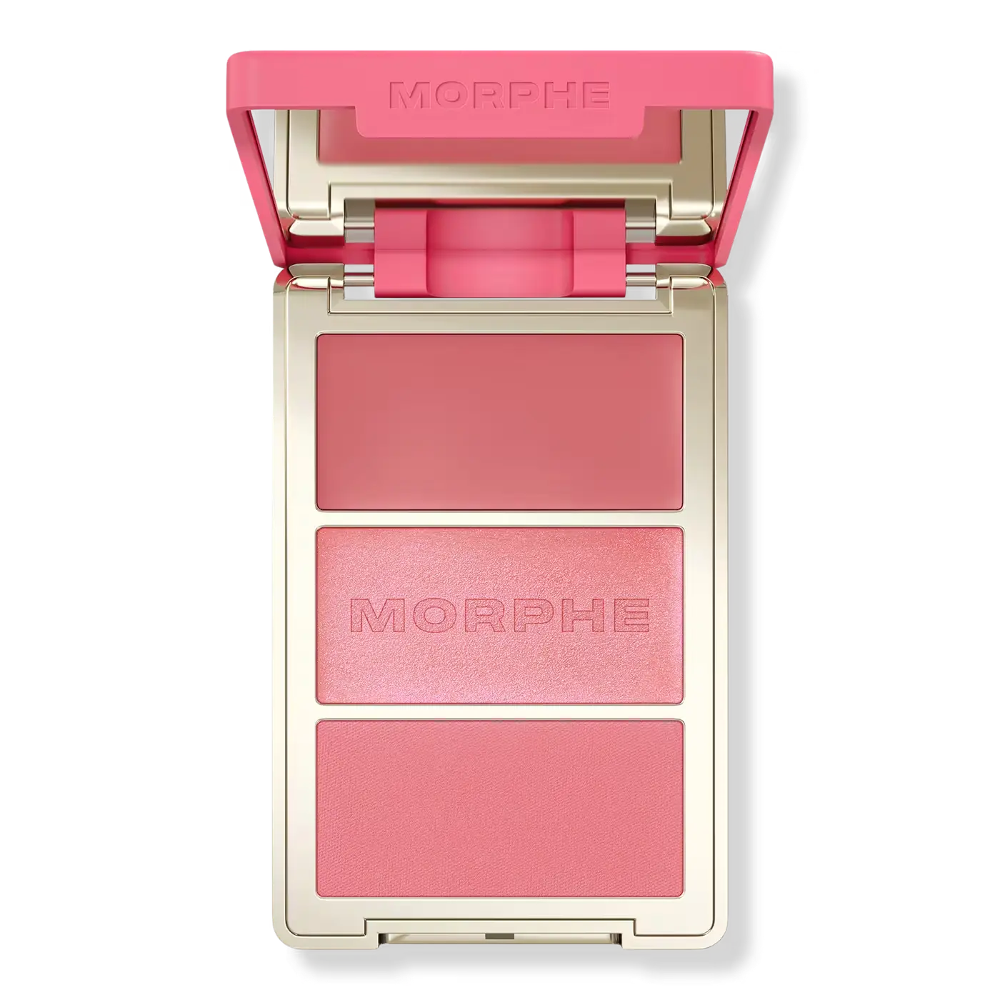 Morphe Cheek Thrills Multi-Finish Face Trio   Blind Date mid-tone pink 