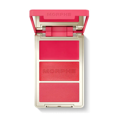 Morphe Cheek Thrills Multi-Finish Face Trio   Cabana Club vibrant watermelon 
