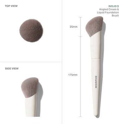 Morphe M103 Angled Cream & Liquid Foundation Brush    