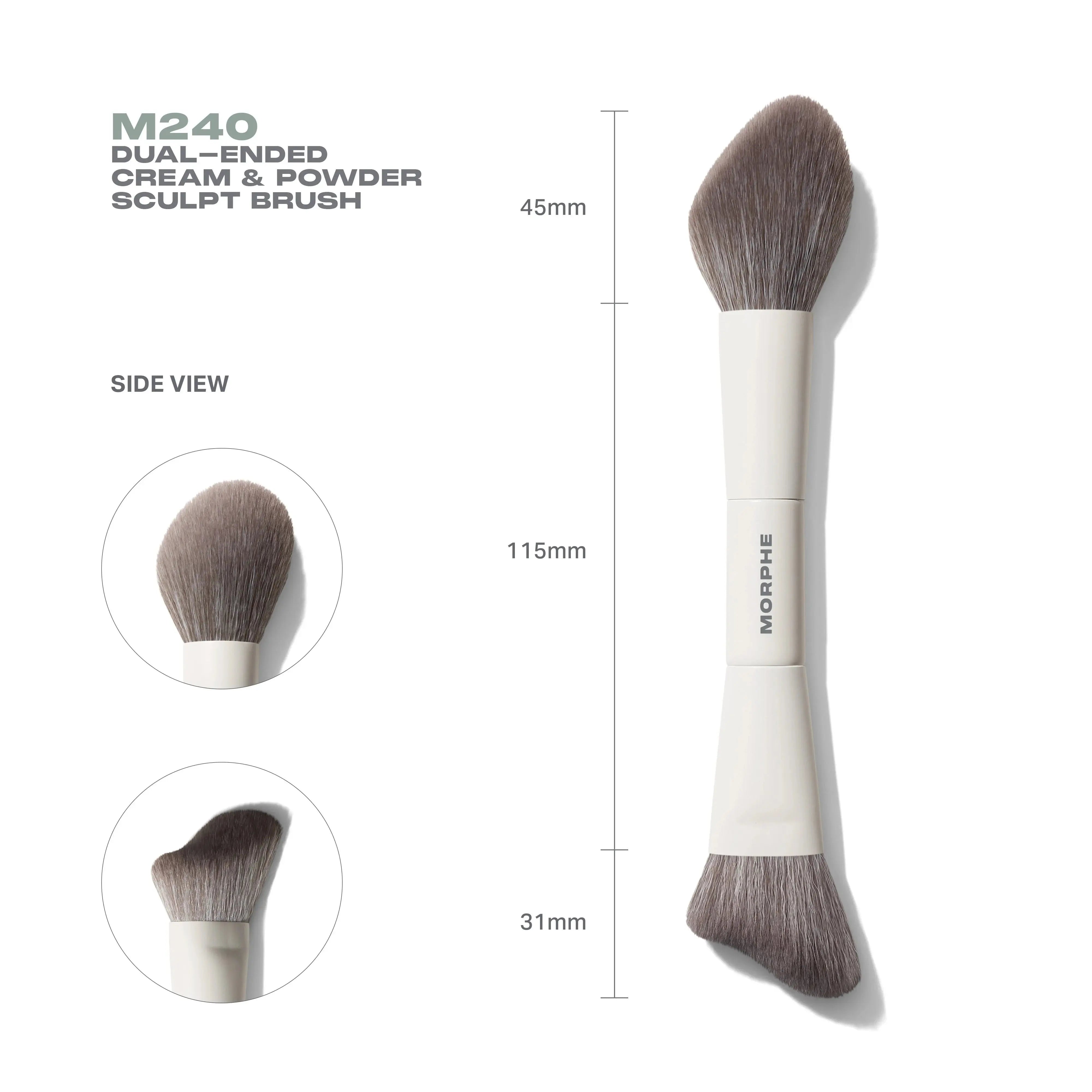Morphe M240 Dual-Ended Cream & Powder Sculpt Brush    