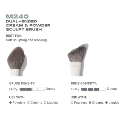 Morphe M240 Dual-Ended Cream & Powder Sculpt Brush    