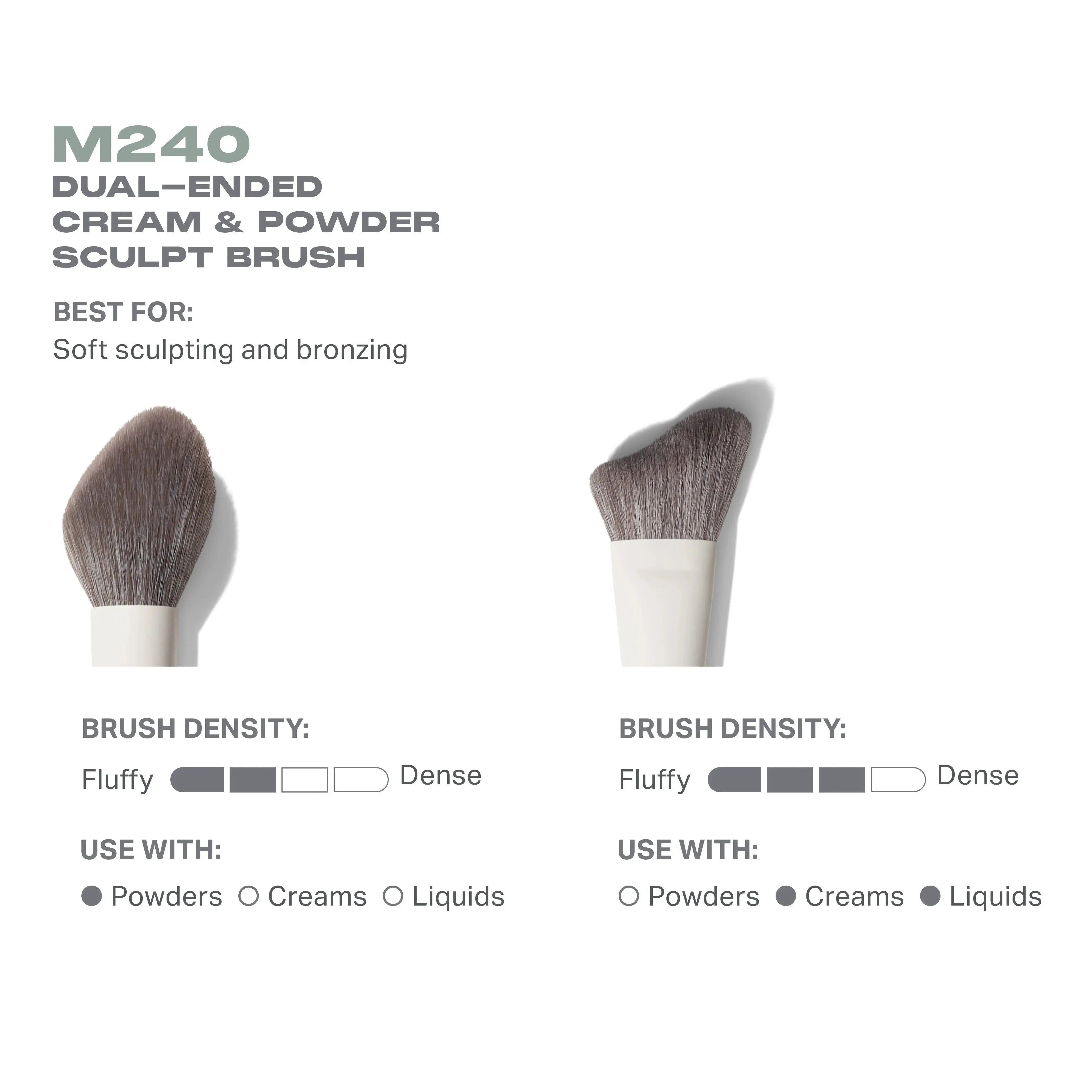 Morphe M240 Dual-Ended Cream & Powder Sculpt Brush    