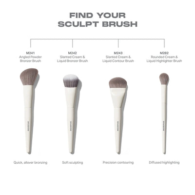 Morphe M242 Slanted Cream & Liquid Bronzer Brush    