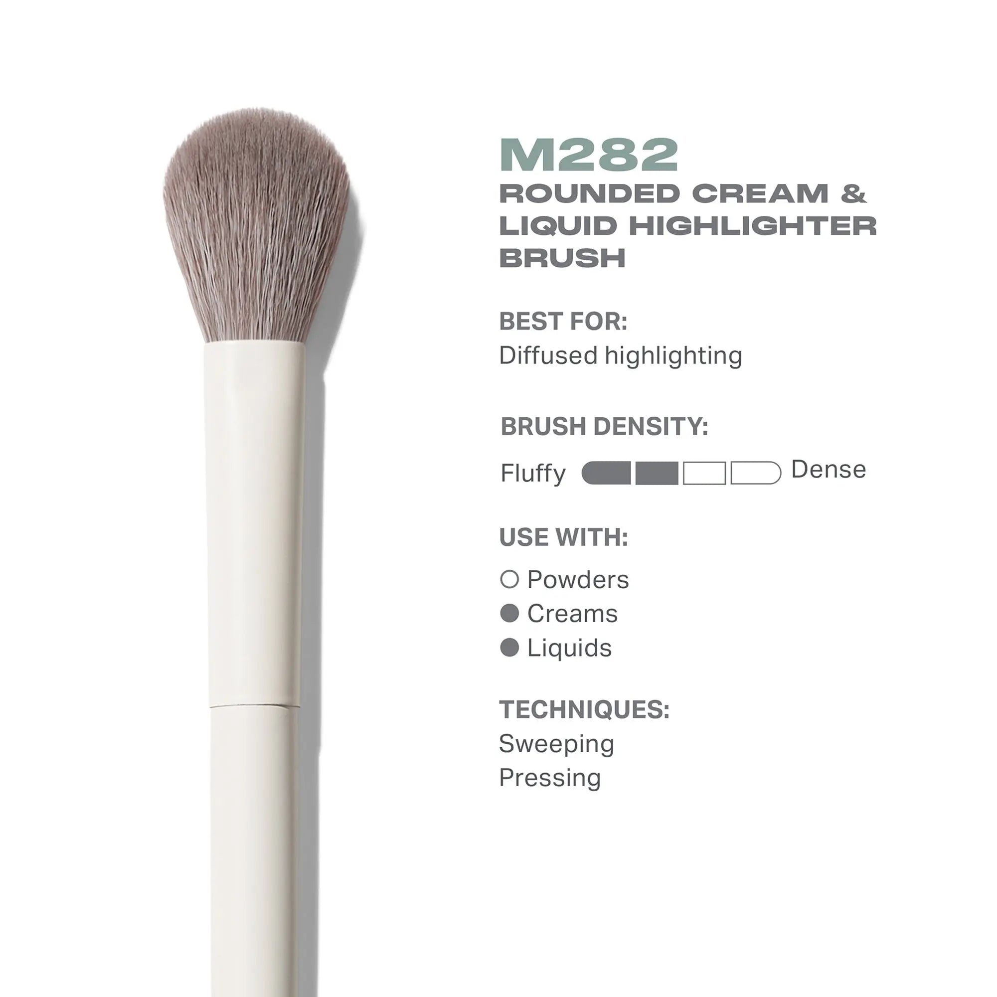 Morphe M282 Rounded Cream & Liquid Highlight Brush    