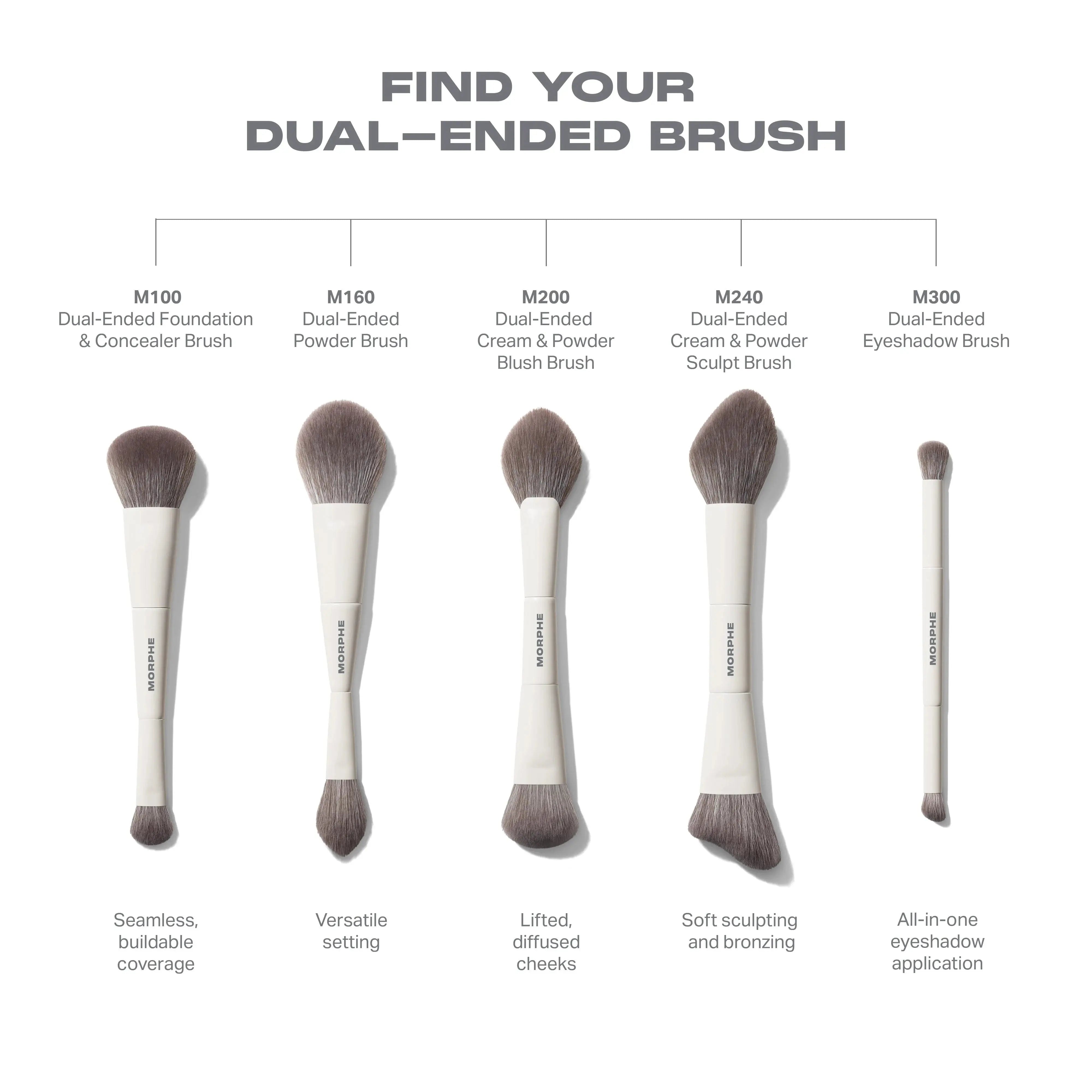 Morphe M100 Dual-Ended Foundation & Concealer Brush    