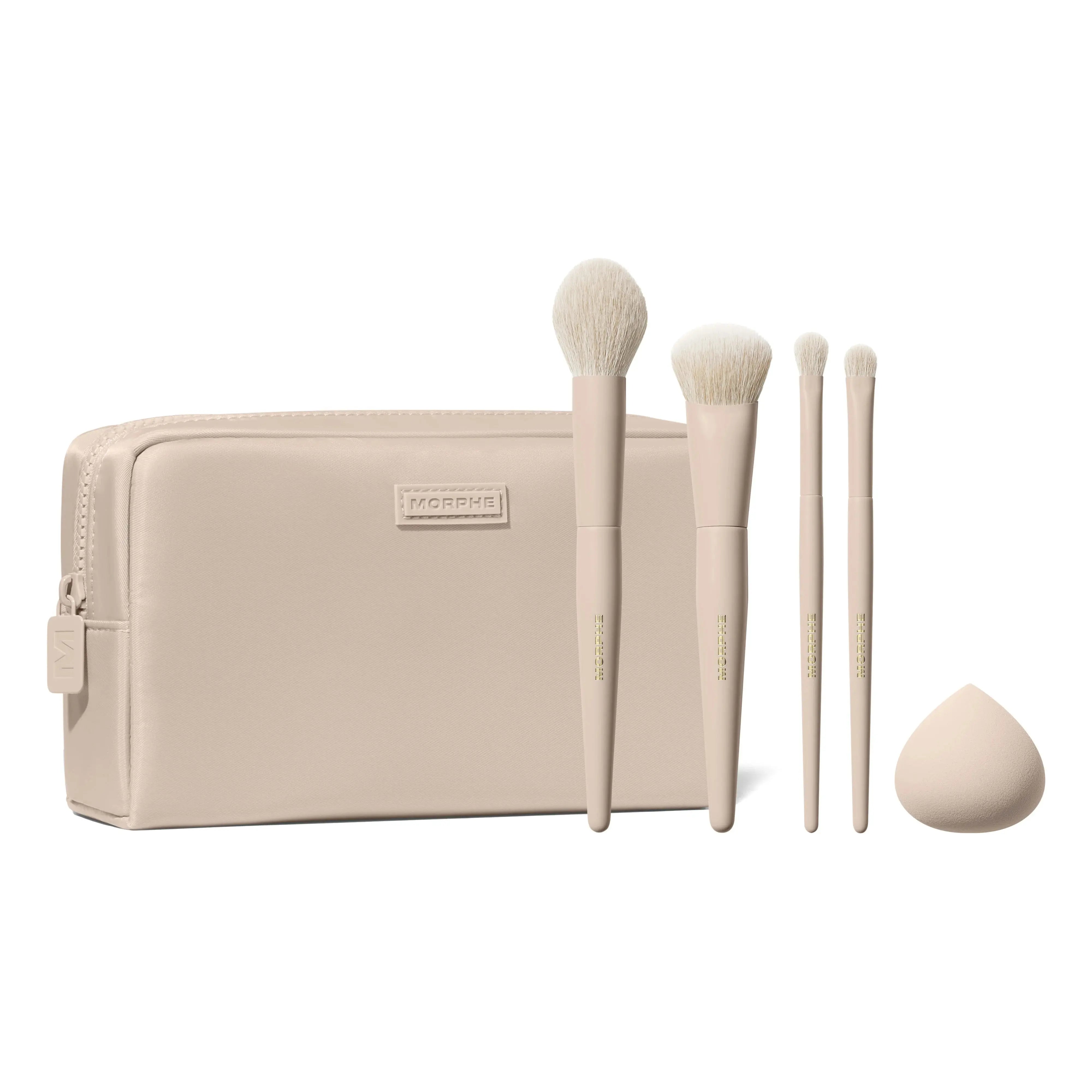 Morphe Oat Latte 5-Piece Face & Eye Brush Set    