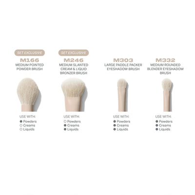 Morphe Oat Latte 5-Piece Face & Eye Brush Set    
