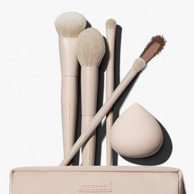 Morphe Oat Latte 5-Piece Face & Eye Brush Set    