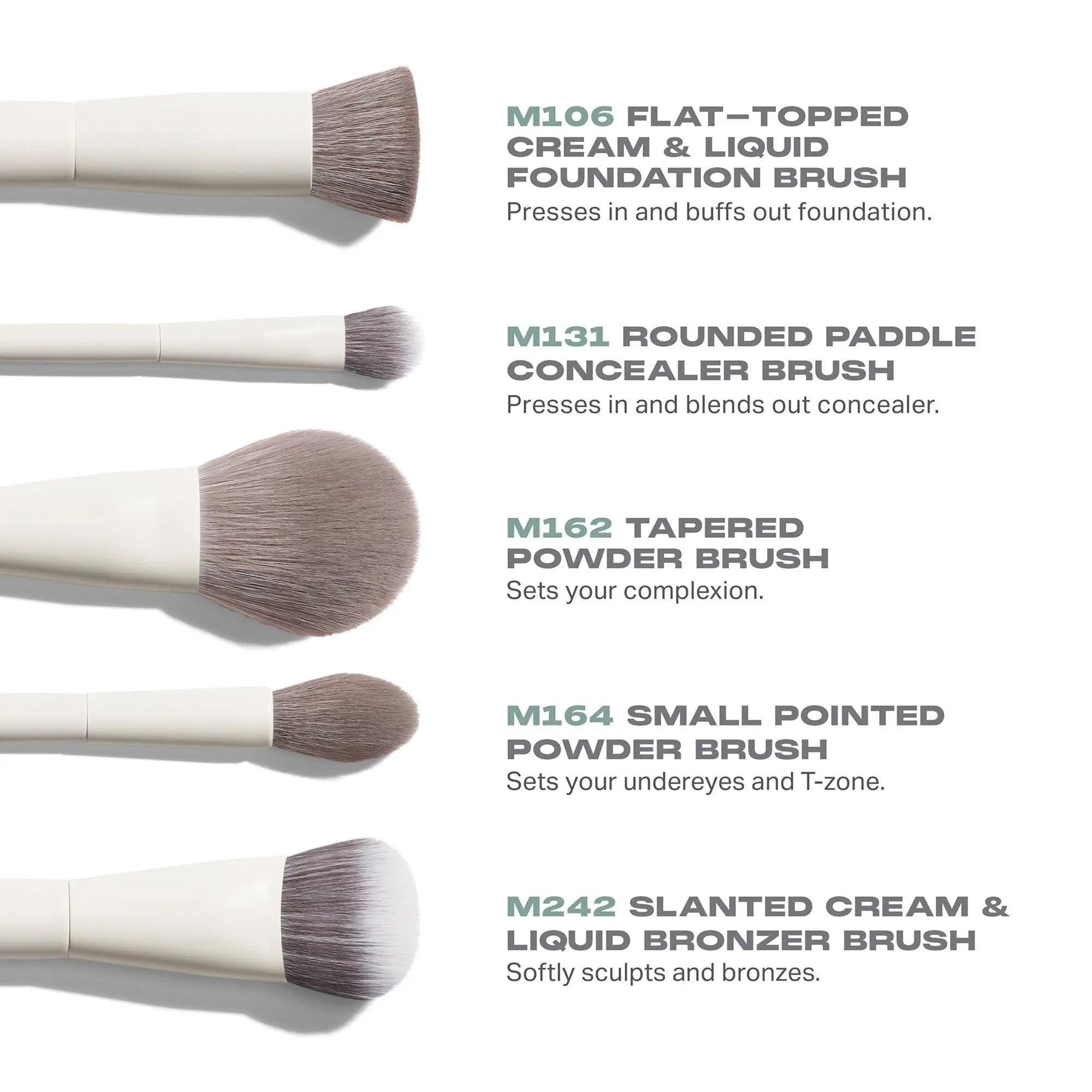 Morphe Portrait Mode 5-Piece Face Brush Set (Worth £73)    