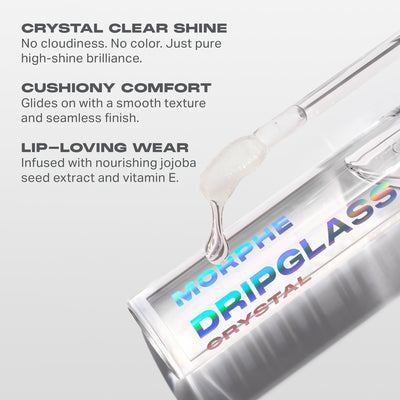 Morphe Dripglass Crystal Super Shine Lip Gloss    