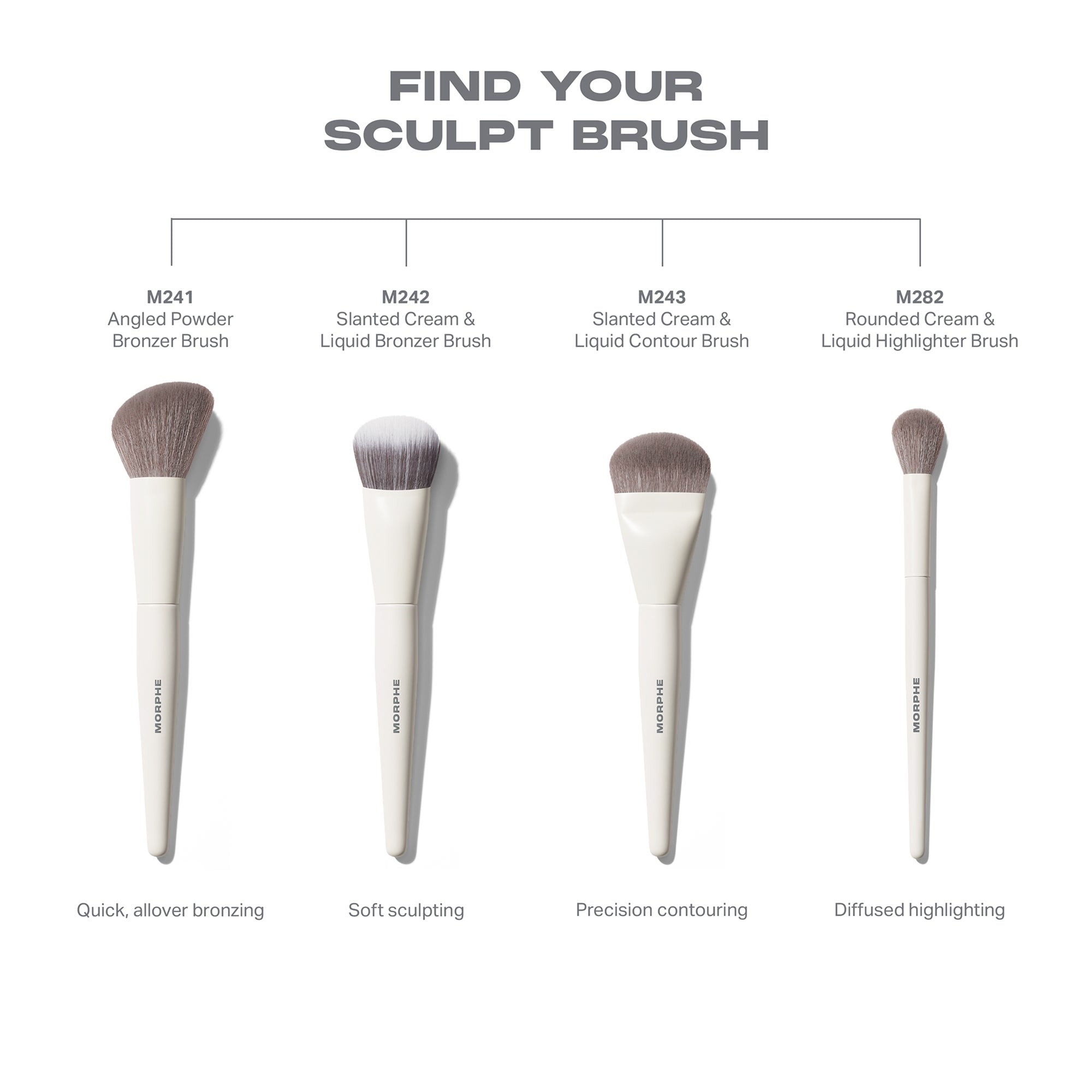 Morphe M282 Rounded Cream & Liquid Highlight Brush    