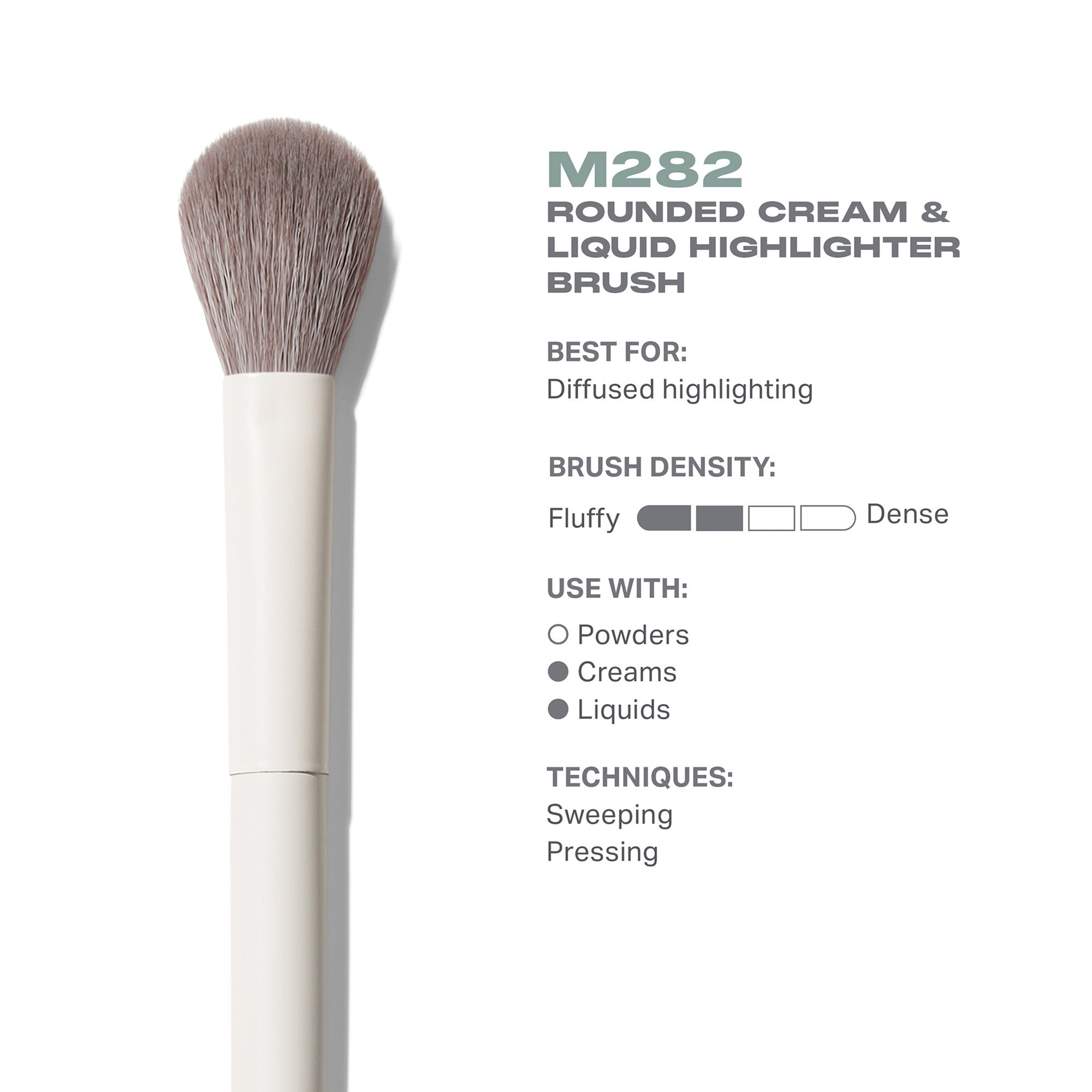 Morphe M282 Rounded Cream & Liquid Highlight Brush    