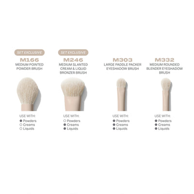 Morphe Oat Latte 5-Piece Face & Eye Brush Set    